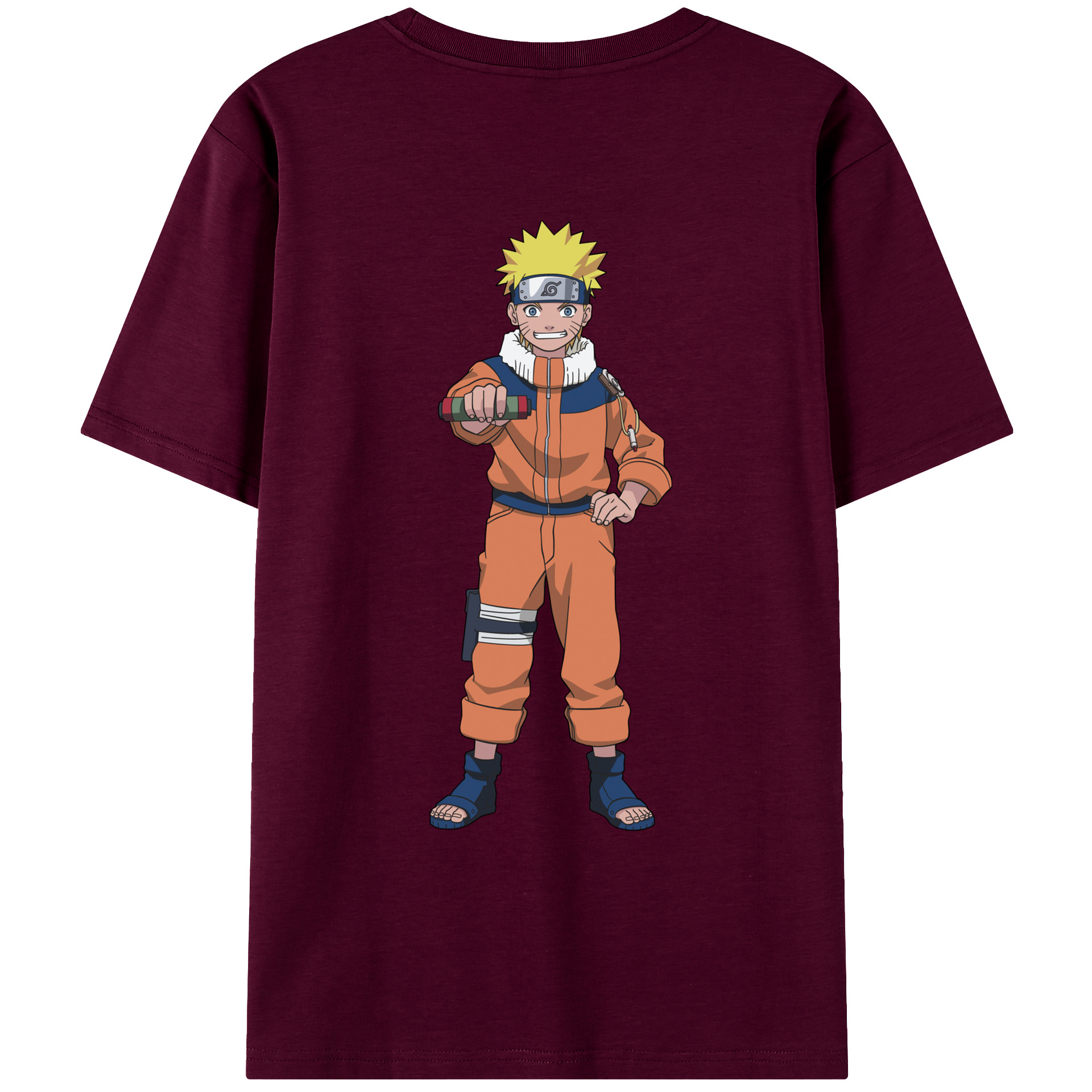 （画像用） NARUTO -ナルト- うずまき ナルト Uzumaki Naruto レディース半袖Tシャツ(バックプリント)